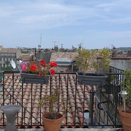Penthouse Apartment Overlooking Place Carnot Carcassonne Extérieur photo