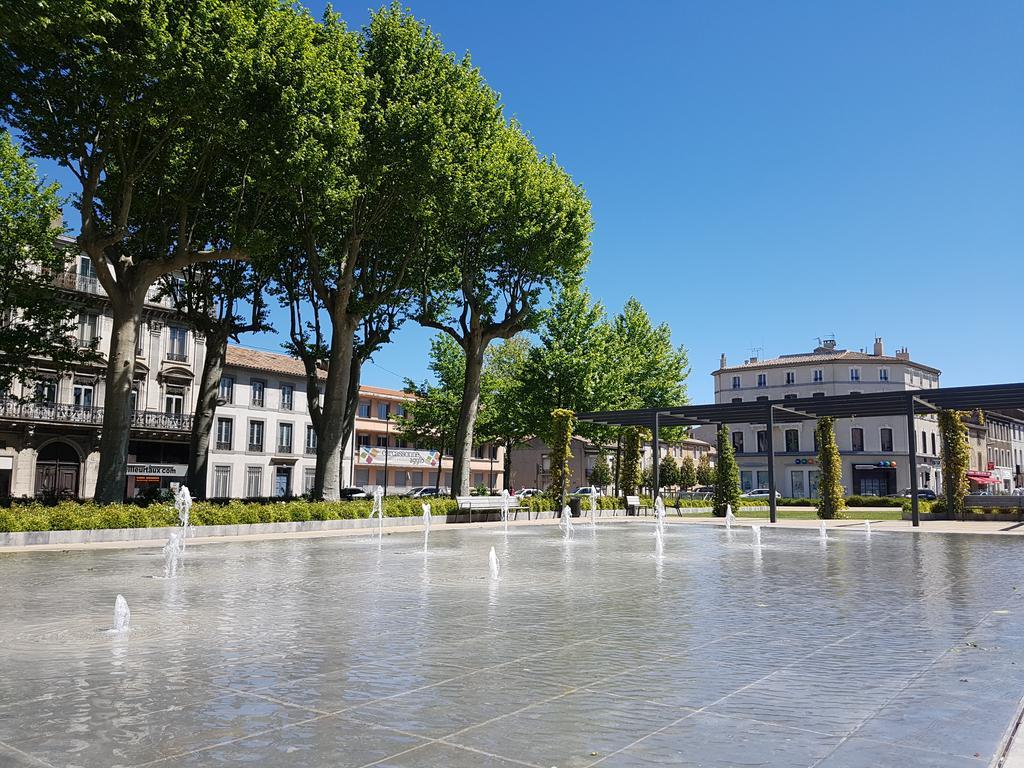 Penthouse Apartment Overlooking Place Carnot Carcassonne Extérieur photo